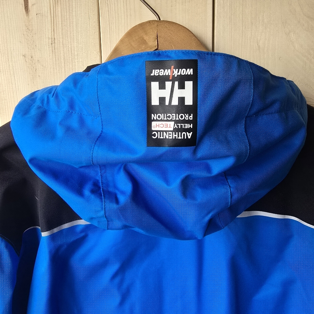 Helly Hansen Chelsea Workwear Waterproof Windbreaker Lined Jacket Mens Large - Picture 7 of 11